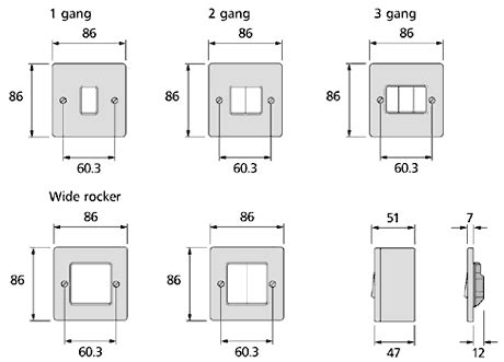 electrical switch box dimensions|electrical back box dimensions.